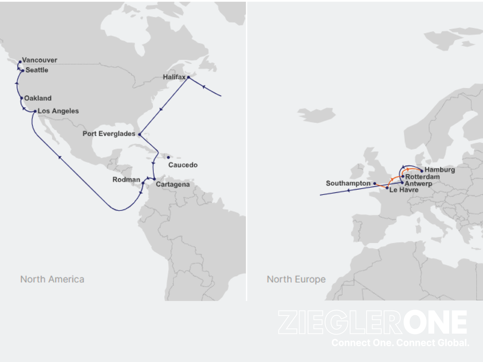 New Hapag Lloyd service between North America and North Europe