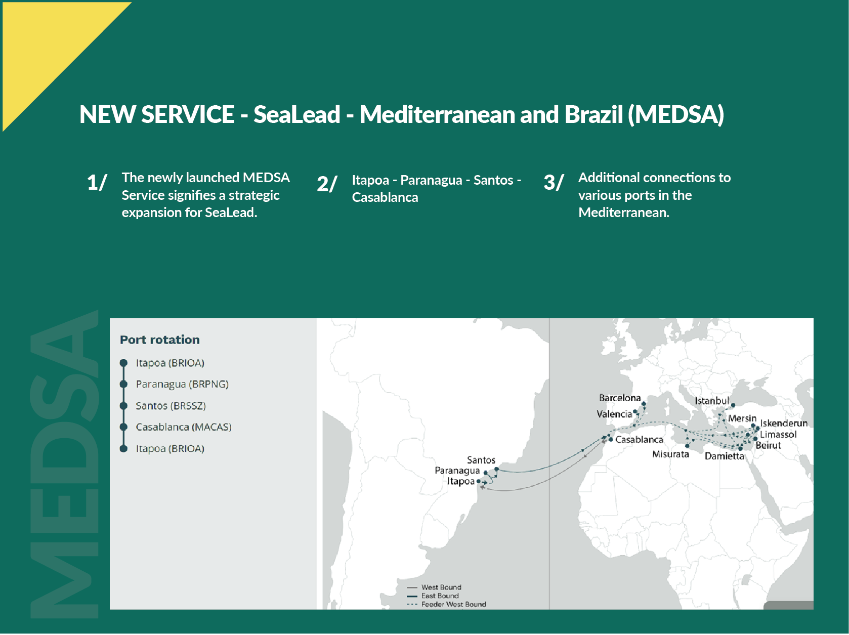 NEW SERVICE - SEALEAD - Medsa
